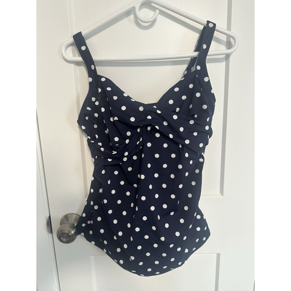 New Women's Chlorine Resistant Tummy Control‎ V-Neck Underwire Tankini Lands End